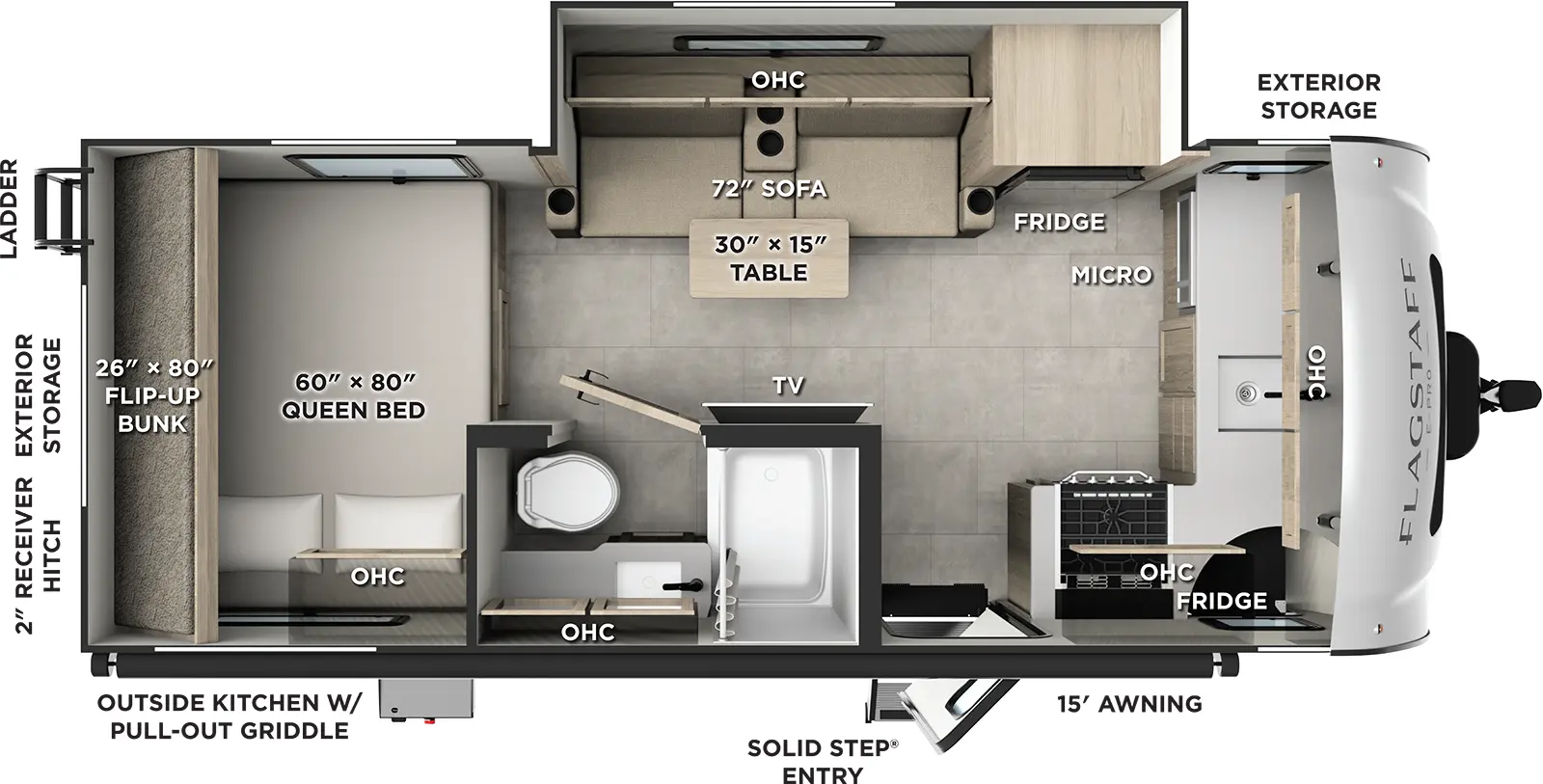 Flagstaff E Pro E20FK Floorplan